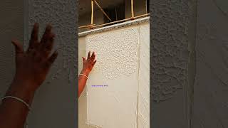 Exterior side semple in hand work on wall highlight texture reels trending videos art shorts [upl. by Nivlam]