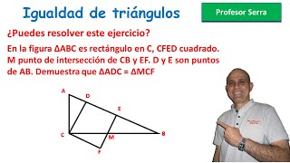 IGUALDAD DE TRIÁNGULOS EJERCICIO 2 [upl. by Noremak380]