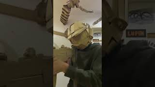 master chief helmet out of Cardboard [upl. by Dolf]