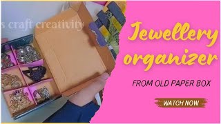 DIY jwellery organizer diy video craft [upl. by Nyraf]