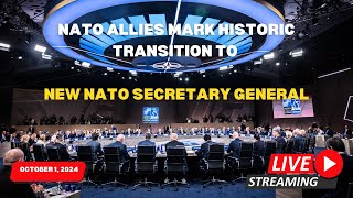 NATO Allies Mark Historic Transition to New NATO Secretary General  Joint Doorstep [upl. by Eednahs61]