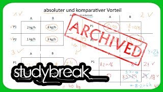 ARCHIVIERT Absoluter Vorteil Komparativer Vorteil  Volkswirtschaftslehre [upl. by Saucy302]