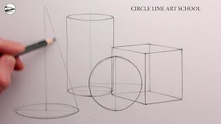 Draw Basic 3D Shapes Easy Fast Sketch [upl. by Daughtry]