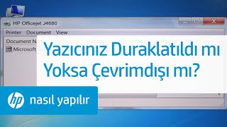 Yazıcınız Duraklatıldı mı Yoksa Çevrimdışı mı [upl. by Dardani]