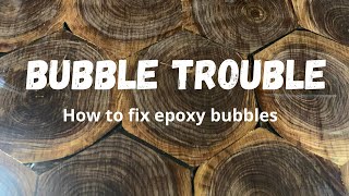 Epoxy Quick Tip How to fix epoxy bubbles [upl. by Lellih]