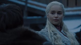 Game of Thrones 8x01  Sansa meets Daenerys  Bran told Daenerys about Viserion [upl. by Schober]