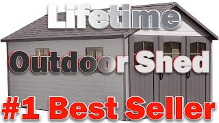 Lifetime 60236 11 x 185 Ft Outdoor Storage Shed 11 x 185 Desert Sand  Review [upl. by Gavrila]