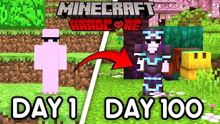 I Survived 100 Days in Minecraft Hardcore But The Game Updates [upl. by Eenimod]