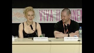 Lars von Trier amp Nicole Kidman DOGVILLE Cannes Film Festival Press Conference [upl. by Airak]