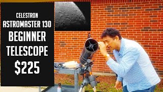 Astrophotography with a Beginner Telescope  Celestron Astromaster 130  First Light [upl. by Aziar]