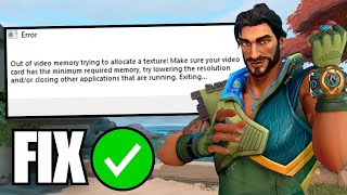 How To Fix Out of Video Memory Trying To Allocate a Texture Valorant [upl. by Yral]
