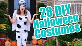 28 LastMinute Halloween Costume Ideas  DIY Halloween Costumes [upl. by Aili]