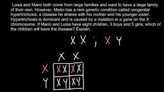 Xchromosome linked genetic disorder problem [upl. by Viviyan]