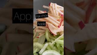 Easy amp Healthy Asian Salad with bak choy cucumber and apple  Spicy coriander lime dressing [upl. by Sigismund]