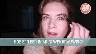 WENKBRAUWEN EPILEREN IN EEN HANDOMDRAAI DE SKINCOACH VLOG 31 [upl. by Esinrahc]