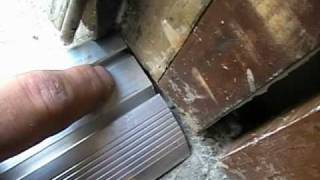 Vinyl Aluminum Threshold Installation Pt 1 This Old Friggn House [upl. by Costin]