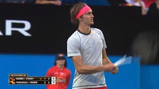 Team Germany v Team Spain highlights RR  Mastercard Hopman Cup 2019 [upl. by Marlin276]