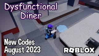 Roblox Dysfunctional Diner New Codes August 2023 [upl. by Aieka]