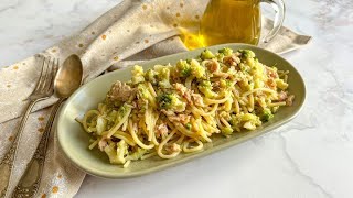 Pasta con Broccoli e Tonno Il Primo Veloce e Gustoso [upl. by Sheaff]