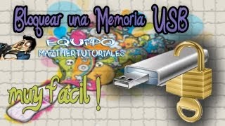 Como bloquear los Pendrives USB [upl. by Ainnos354]