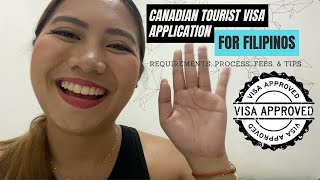 CANADIAN TOURIST VISA APPLICATION FOR FILIPINOS  Requirements Process Fees Timeline and Tips 🇨🇦 [upl. by Carmina]