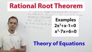 Theory of Equations  Rational root theorem Statement and examples 2x3x10 amp x37x60 [upl. by Dorej]