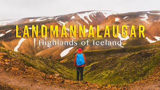 Best Hiking in Landmannalaugar  The Highlands of ICELAND 4K [upl. by Elehcir]