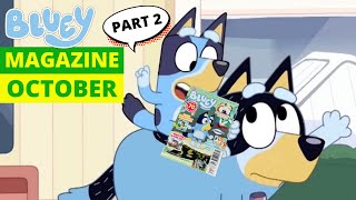 📚Bluey Magazine October 2021 Issue Part 2‼️  Bluey Books amp Crafts  Disney Jr  ABC Kids [upl. by Gonzales]