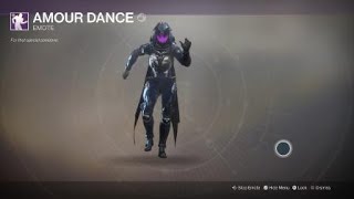 Destiny 2 Amour DanceCupid Shuffle by Cupid [upl. by Genaro]