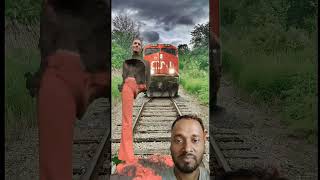 funny train vs sand sculpture special effects on the train driver half train vfx trending [upl. by Danzig]