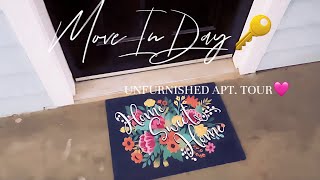 MOVE IN DAY  UNFURNISHED APARTMENT TOUR 2024 [upl. by Christin]