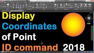 How to Display Coordinates of Point in AutoCAD 2018 [upl. by Imik24]