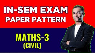 M3 CIVIL INSEM EXAM PAPER PATTERN  engineeringmathematics sppu [upl. by Firahs]