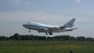 NASA Sofia Boeing 747SP landing  Hamburg Airport [upl. by Vary]