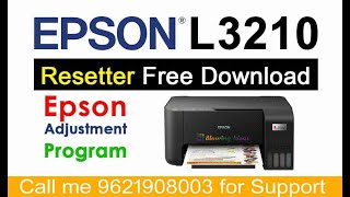 ▷100 WORKING EPSON l3210 resetter free downloadepson epsonl3210 epsonprinter [upl. by Araas56]