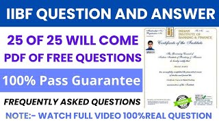 IIBF BCBF exam question paper in English 2023 Free Moke Test in New pattern2023 iibf banking csc [upl. by Nnateragram]