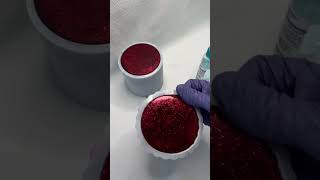 ❤️🖤 sparkly jar epoxyresinart epoxy epoxyresin resin resinart resincrafts resinarts art [upl. by Yllut]