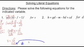 Solving Literal Equations with Collection of Like Terms [upl. by Ragland287]