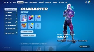 Stacked Fortnite Locker Galaxy Glow Dark Skully [upl. by Melone260]