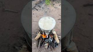 Survival Skills How to wash hands to save soap in forest camping outdoor bushcraft lifehacks [upl. by Sedgewick]