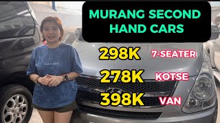 MURANG SECOND HAND CARS 298K 7SEATER 278K KOTSE 398K VAN repocars repossessedcars [upl. by Janicki564]