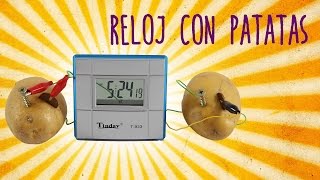 ¡INCREÍBLE Reloj con patatas Experimentos Caseros [upl. by Henebry85]