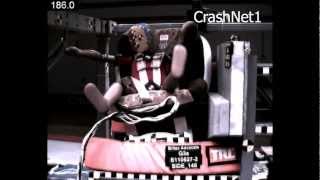 Child Seat Crash Test  Britax Advocate  Forward Facing Side Impact Test  3 yr [upl. by Adelbert350]