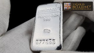 500g Umicore Cast Silver Bar I Buy Now [upl. by Anelegna228]