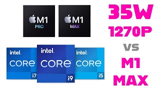 Intel 12th Gen vs M1 Max Which Laptop CPU is Faster [upl. by Enilorak]