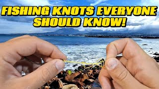 Tying knots that every fisherman should know🎣🌊 [upl. by Ayrb962]