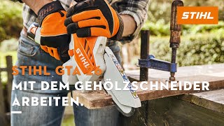 STIHL GTA 26 Mit dem Gehölzschneider arbeiten [upl. by Doomham]