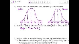 Normal Distribution Sample problem NormalCdf [upl. by Cedell]