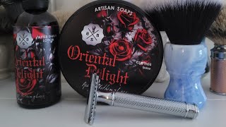 Wetshaving Review BBS shaving soap  Oriental delight  Mühle r89 [upl. by Innaig]