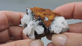 Hemimorphite on limonite from Mexico – miniature [upl. by Silverts93]